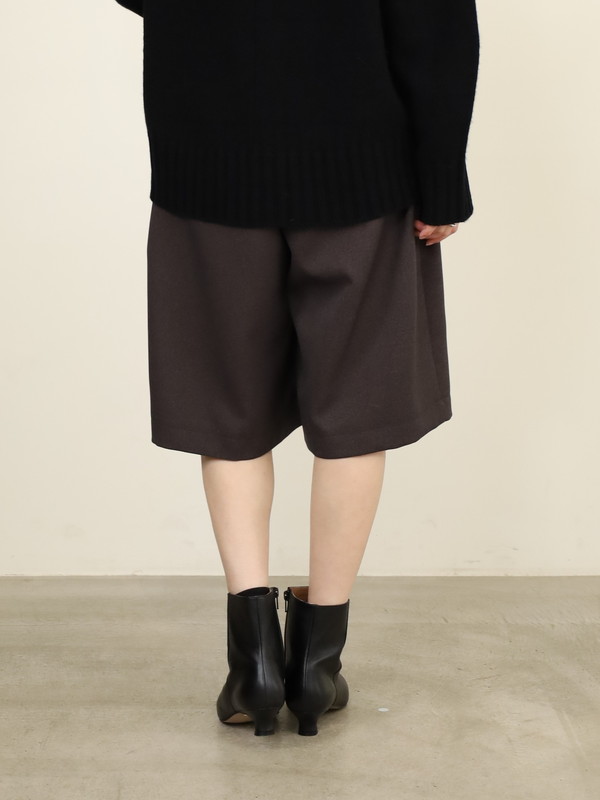 【trois】ウールライクショートパンツ