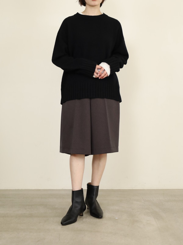 【trois】ウールライクショートパンツ