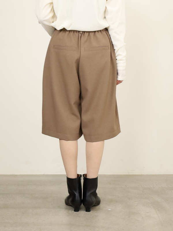 【trois】ウールライクショートパンツ