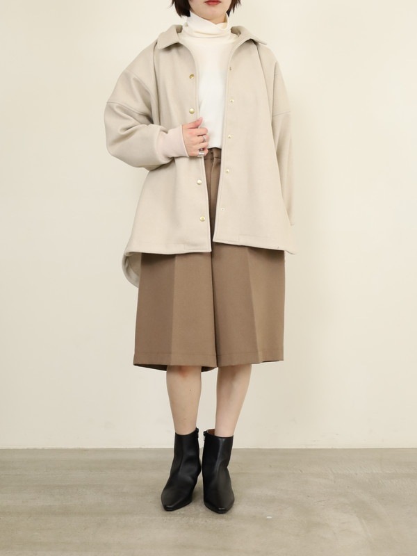 【trois】ウールライクショートパンツ