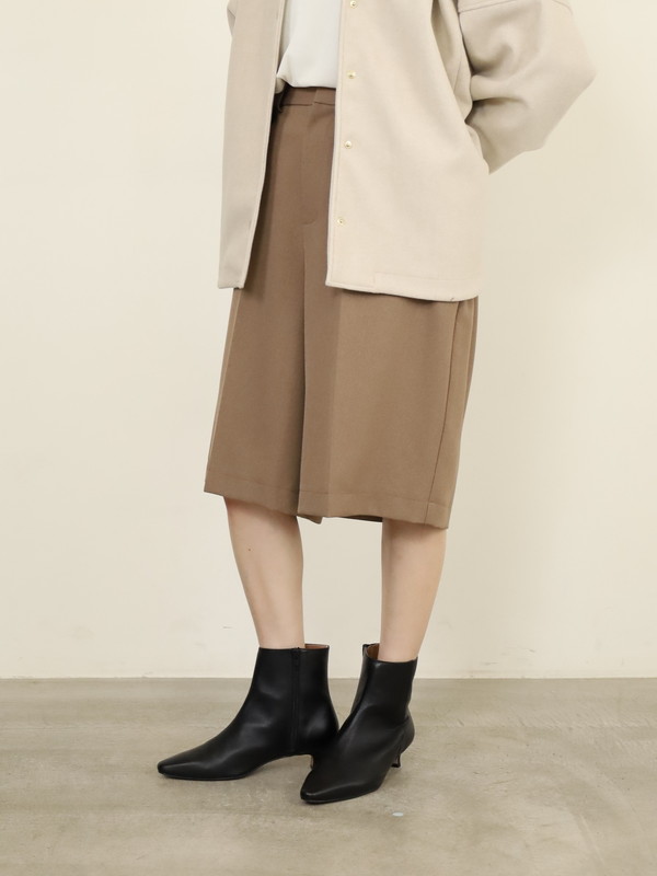 【trois】ウールライクショートパンツ