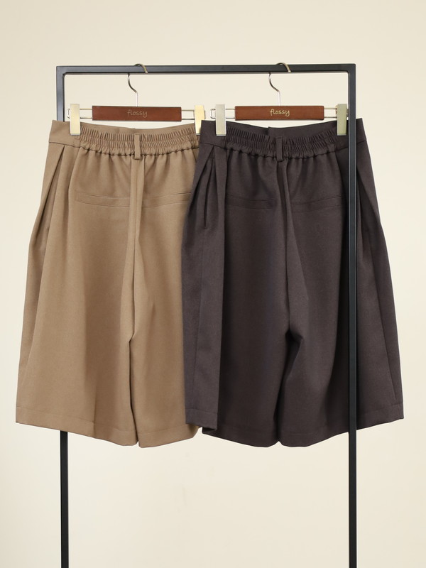 【trois】ウールライクショートパンツ