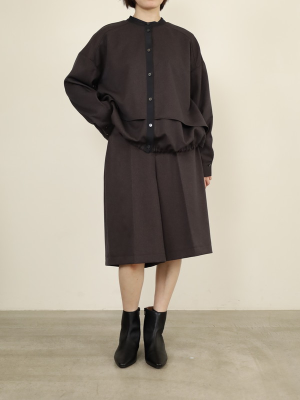 【trois】ウールライクショートパンツ