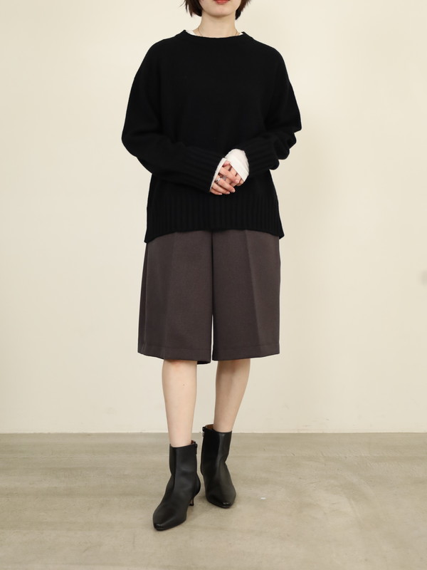 【trois】ウールライクショートパンツ