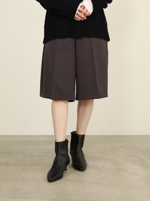 【trois】ウールライクショートパンツ