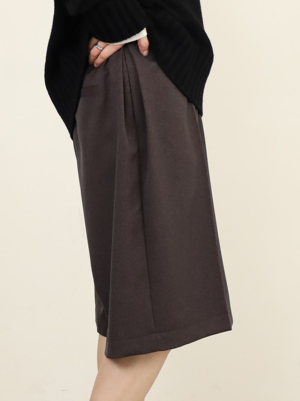 【trois】ウールライクショートパンツ