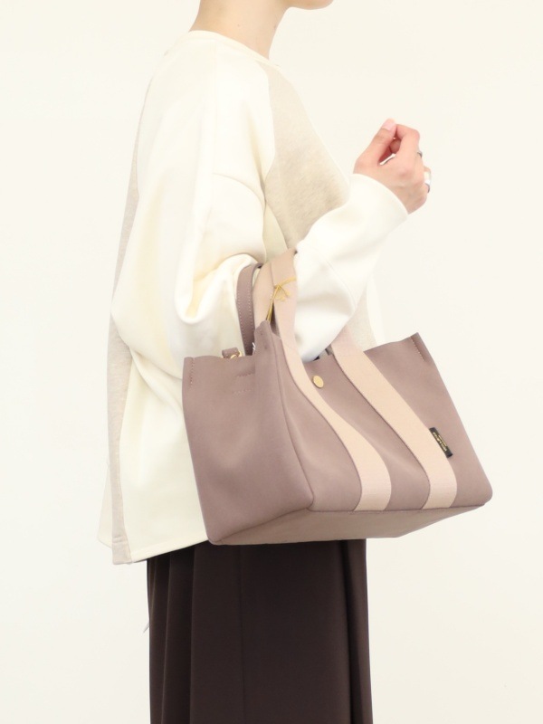 【VIOLA'dORO】エコスエード横長トートバッグ 