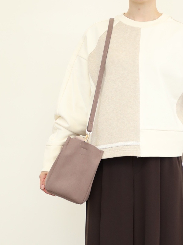 【VIOLA'dORO】エコスエード横長トートバッグ 