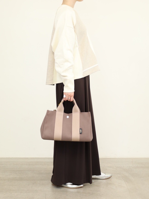 【VIOLA'dORO】エコスエード横長トートバッグ 