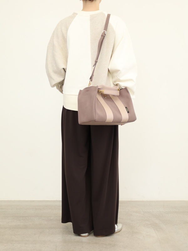 【VIOLA'dORO】エコスエード横長トートバッグ 