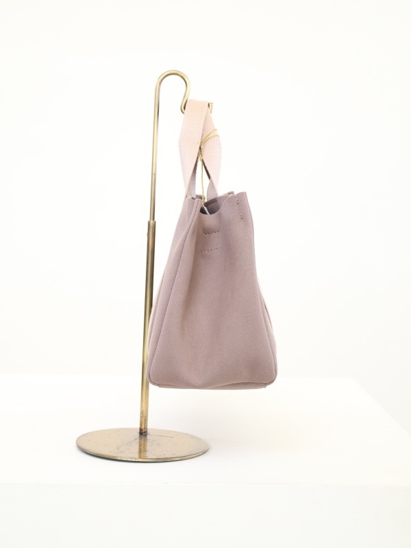 【VIOLA'dORO】エコスエード横長トートバッグ 