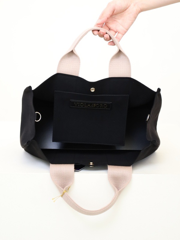 【VIOLA'dORO】エコスエード横長トートバッグ 