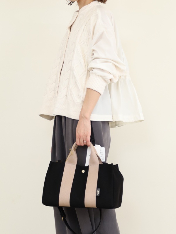 【VIOLA'dORO】エコスエード横長トートバッグ 