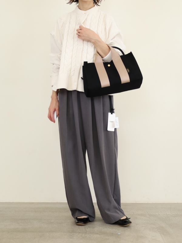 【VIOLA'dORO】エコスエード横長トートバッグ 