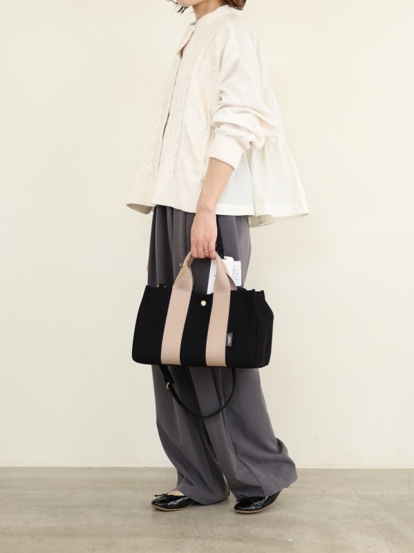 【VIOLA'dORO】エコスエード横長トートバッグ 