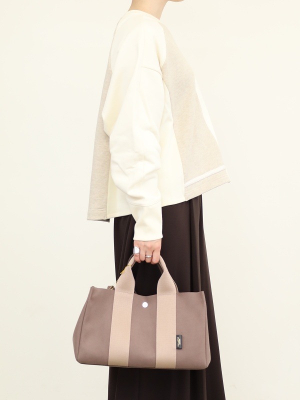 【VIOLA'dORO】エコスエード横長トートバッグ 