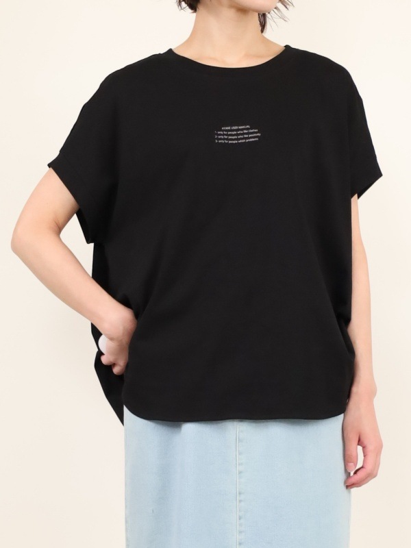 【ayane】フレンチスリーブミニロゴTシャツ