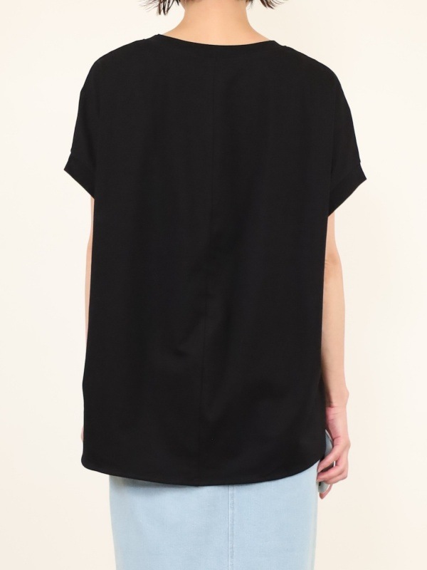 【ayane】フレンチスリーブミニロゴTシャツ