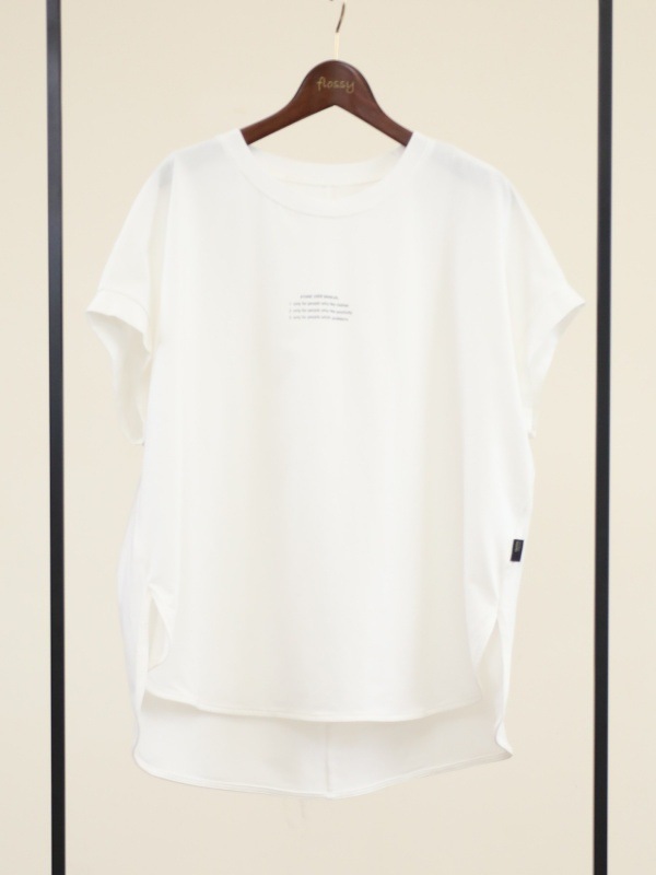 【ayane】フレンチスリーブミニロゴTシャツ