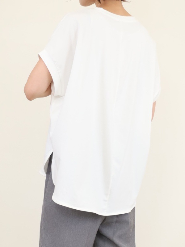 【ayane】フレンチスリーブミニロゴTシャツ