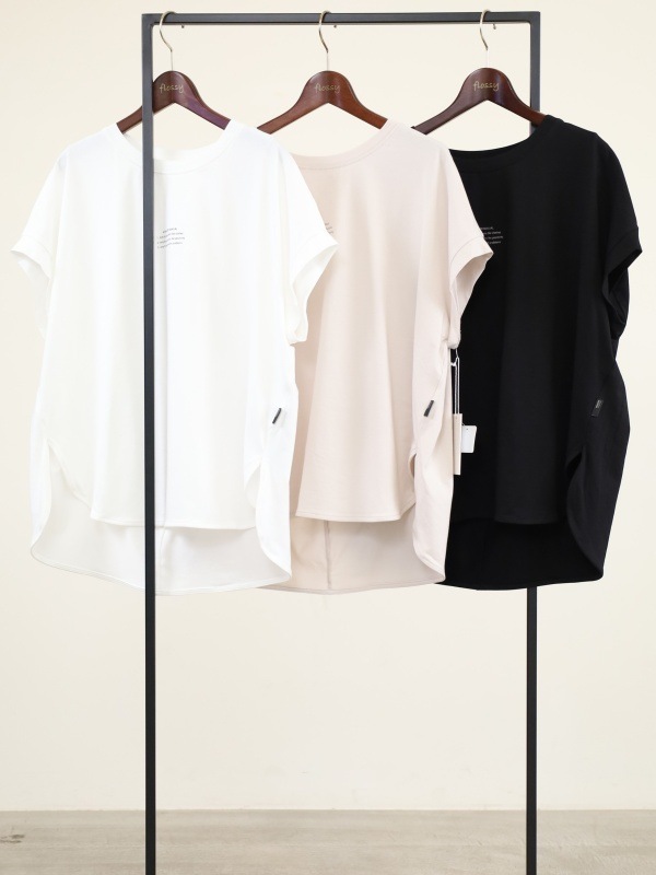 【ayane】フレンチスリーブミニロゴTシャツ