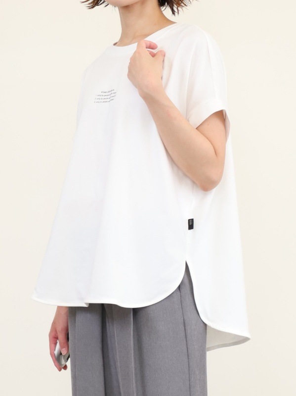 【ayane】フレンチスリーブミニロゴTシャツ