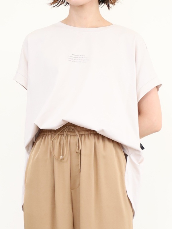 【ayane】フレンチスリーブミニロゴTシャツ