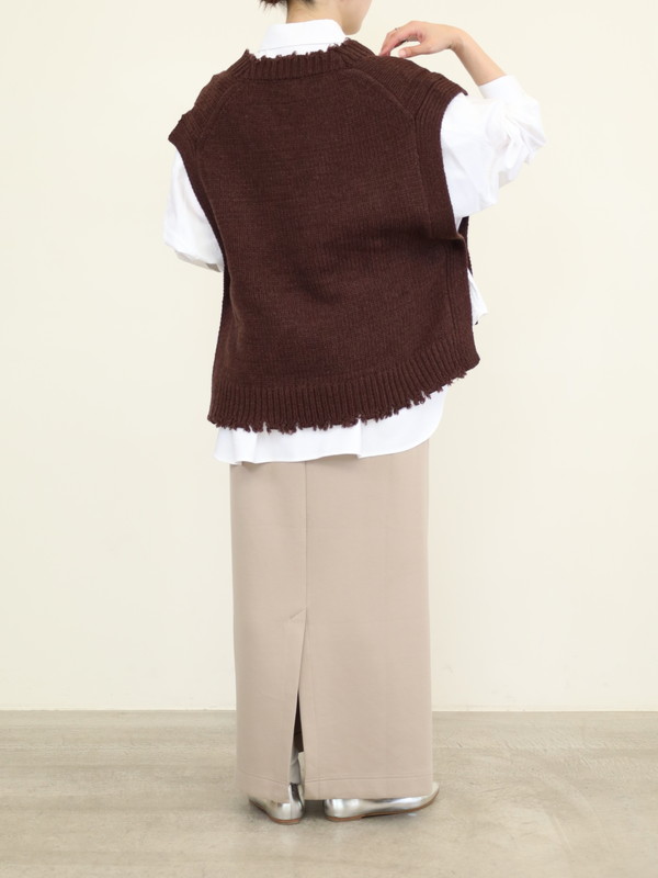 【CEaRET】ケーブルニットベスト