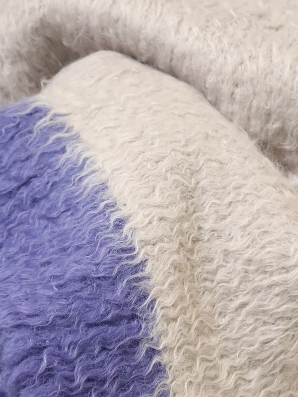 【CYAN TOKYO】配色カーリーショートニット