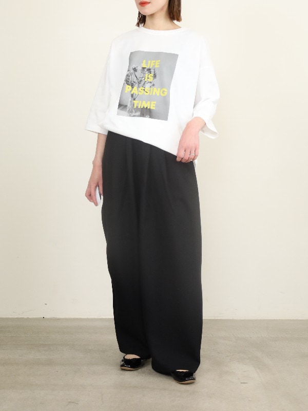 【siro de labonte】前後両用フォトTシャツ