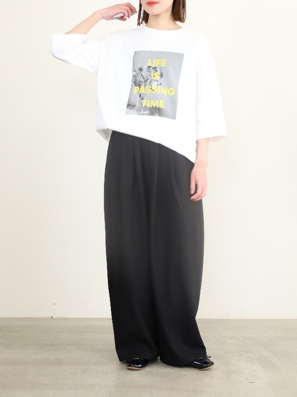 【siro de labonte】前後両用フォトTシャツ