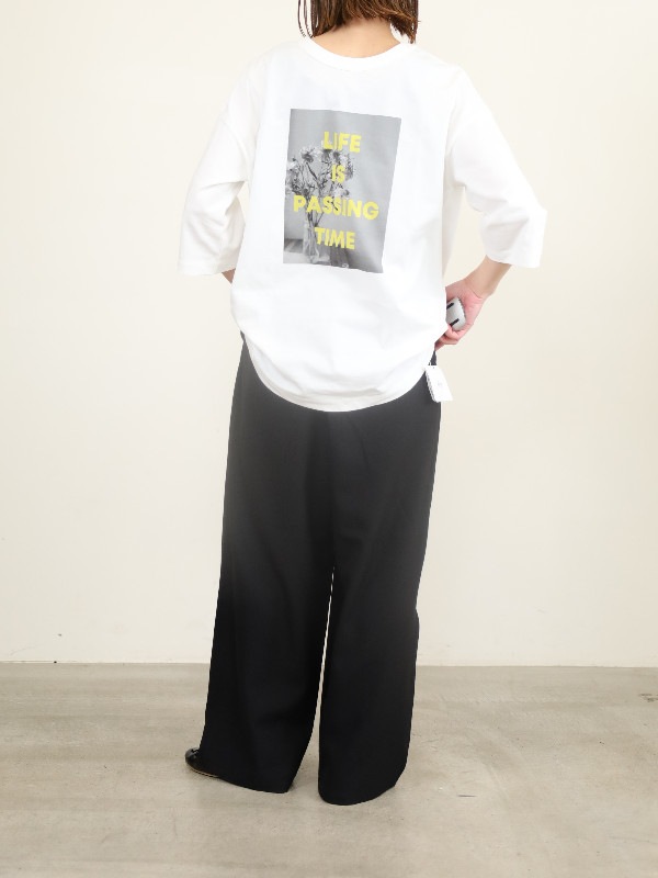 【siro de labonte】前後両用フォトTシャツ