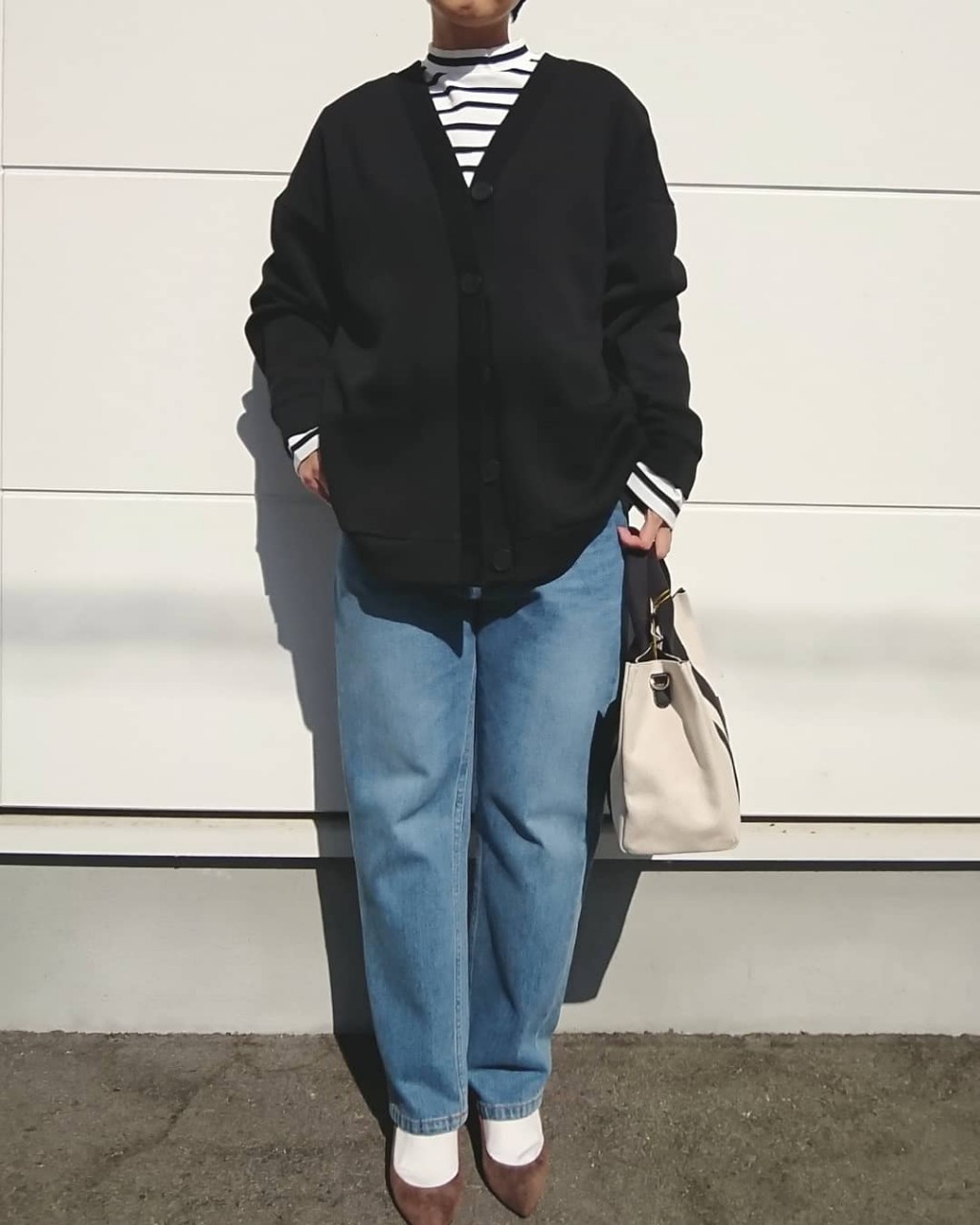 【SONO】 ハイネック長袖スクエアカットソー