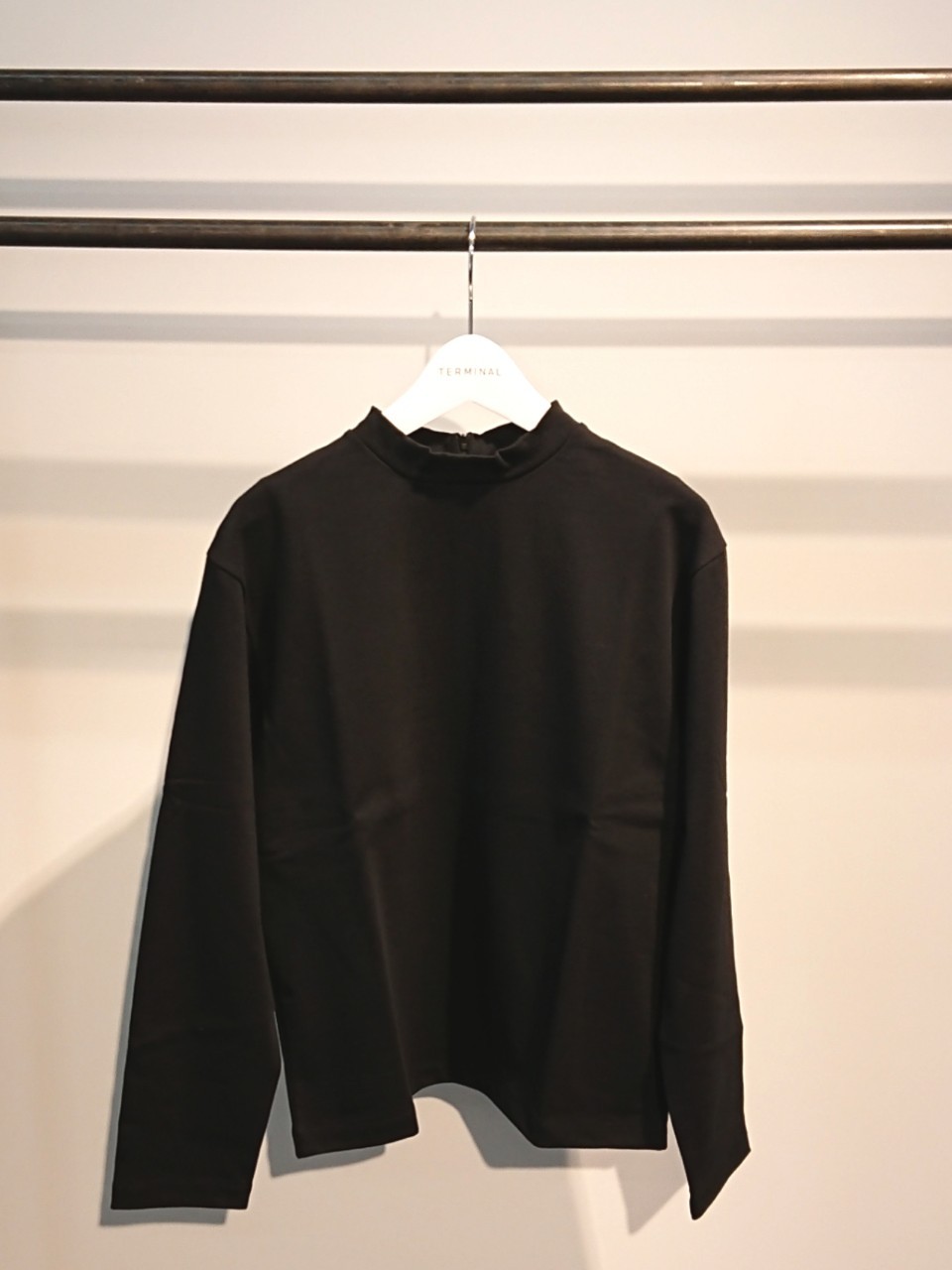 【SONO】 ハイネック長袖スクエアカットソー