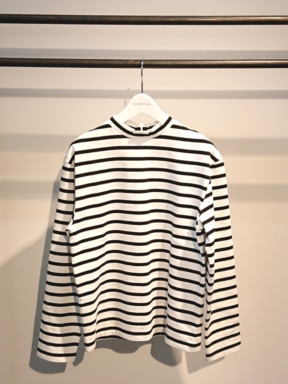 【SONO】 ハイネック長袖スクエアカットソー