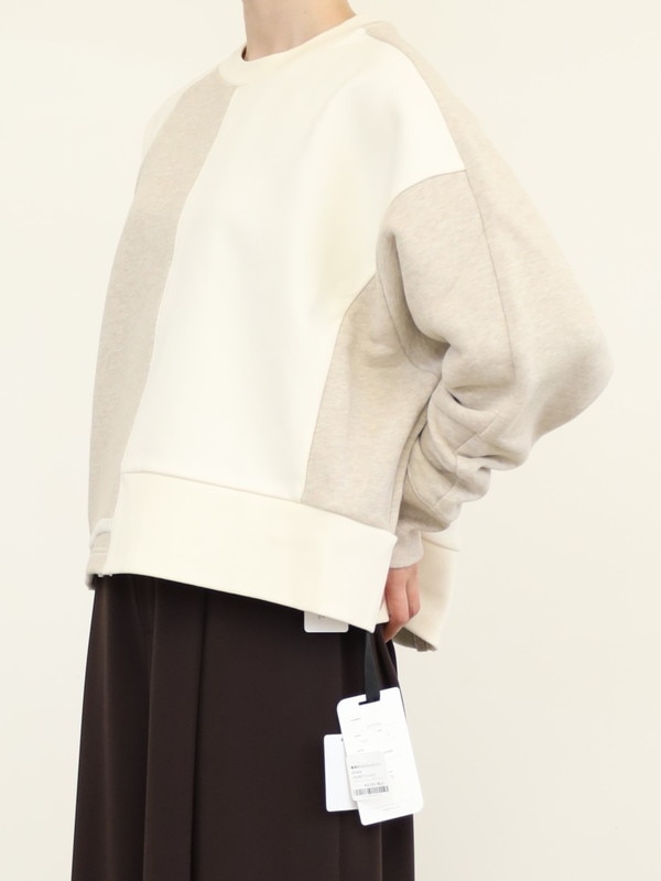 【CEaRET】異素材コンビスウェットトップス