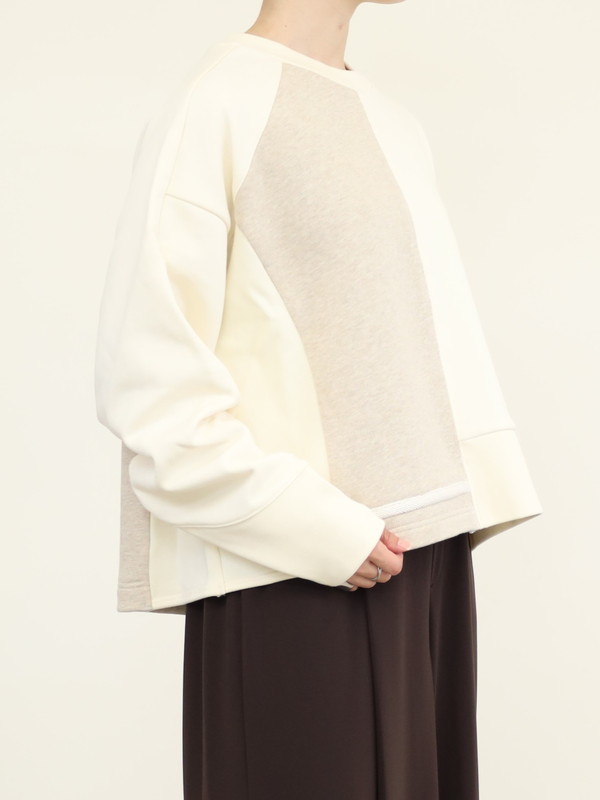 【CEaRET】異素材コンビスウェットトップス