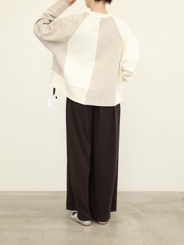 【CEaRET】異素材コンビスウェットトップス