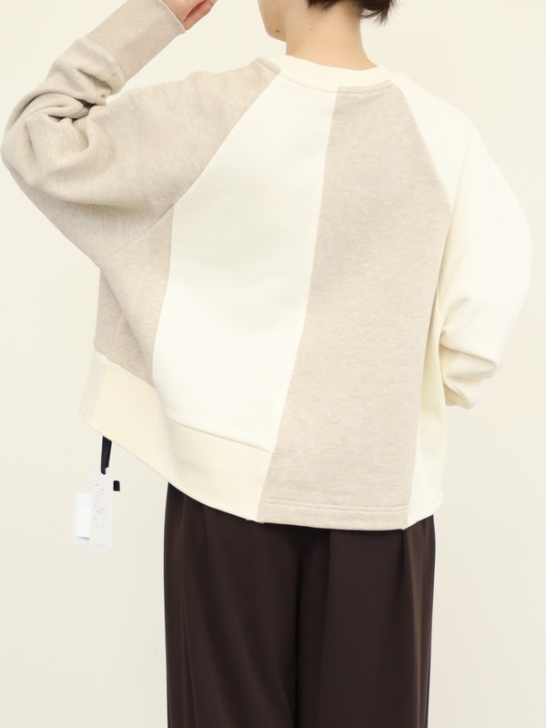 【CEaRET】異素材コンビスウェットトップス