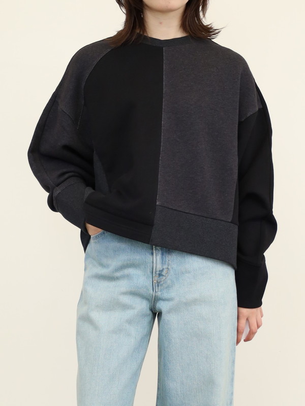 【CEaRET】異素材コンビスウェットトップス