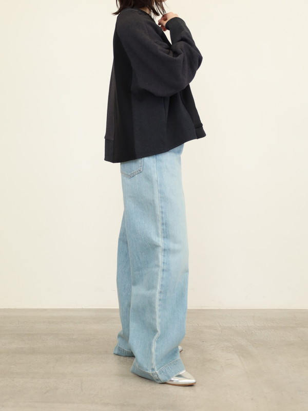 【CEaRET】異素材コンビスウェットトップス