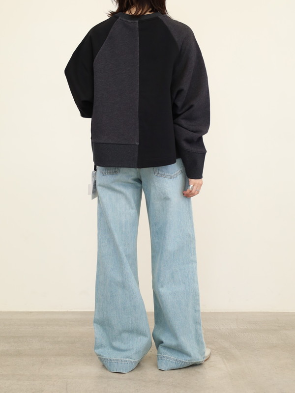 【CEaRET】異素材コンビスウェットトップス