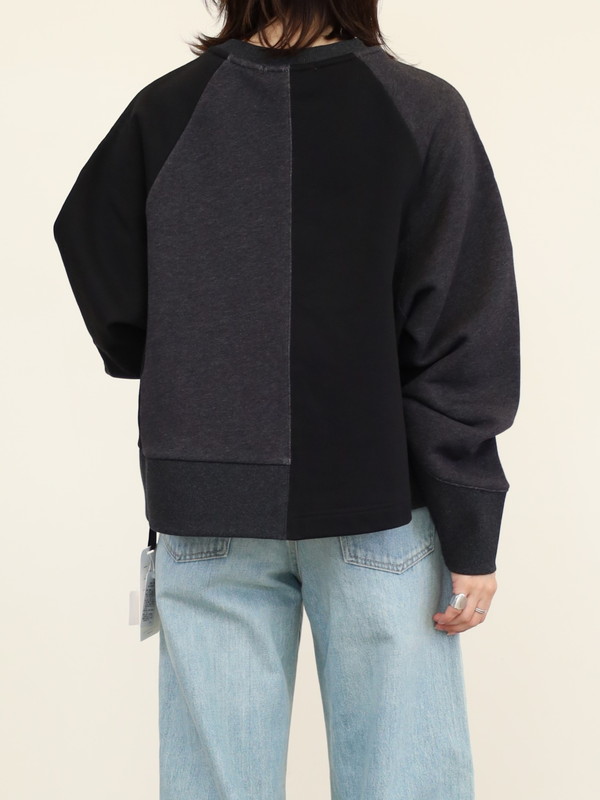 【CEaRET】異素材コンビスウェットトップス