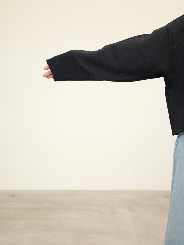 【CEaRET】異素材コンビスウェットトップス