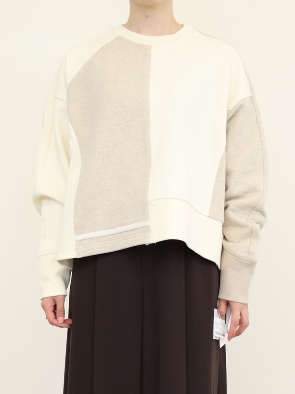 【CEaRET】異素材コンビスウェットトップス