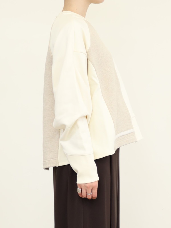 【CEaRET】異素材コンビスウェットトップス