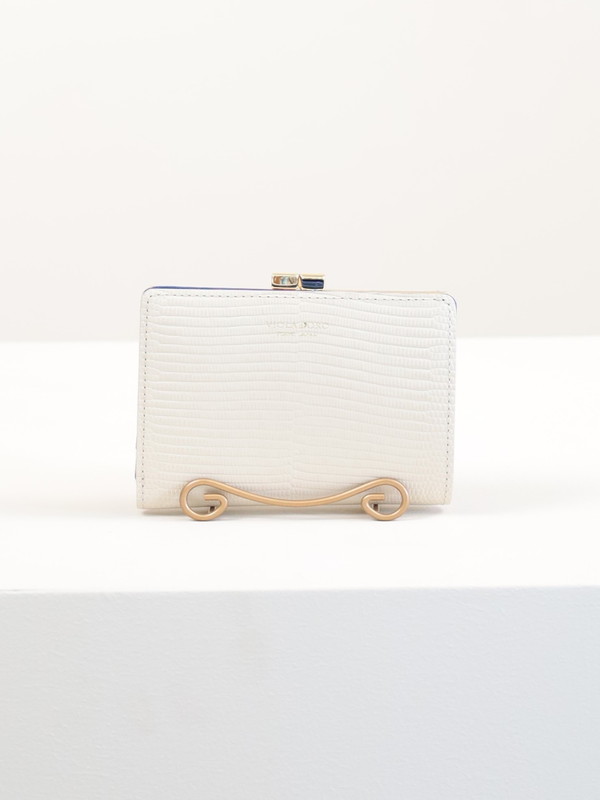 【VIOLA'dORO】リザード型押レザー2つ折財布