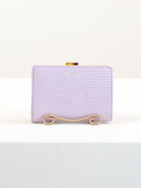【VIOLA'dORO】リザード型押レザー2つ折財布