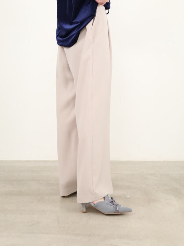 【MAISON MAVERIC】６ｃｍヒールレースアップミュール