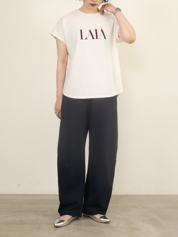 【MICA&DEAL】”LAIA”ヘムラウンドTシャツ